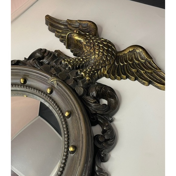 EUC Vintage DART Federal Eagle Porthole Bullseye Mirror MCM Decor Made In USA - Picture 2 of 9